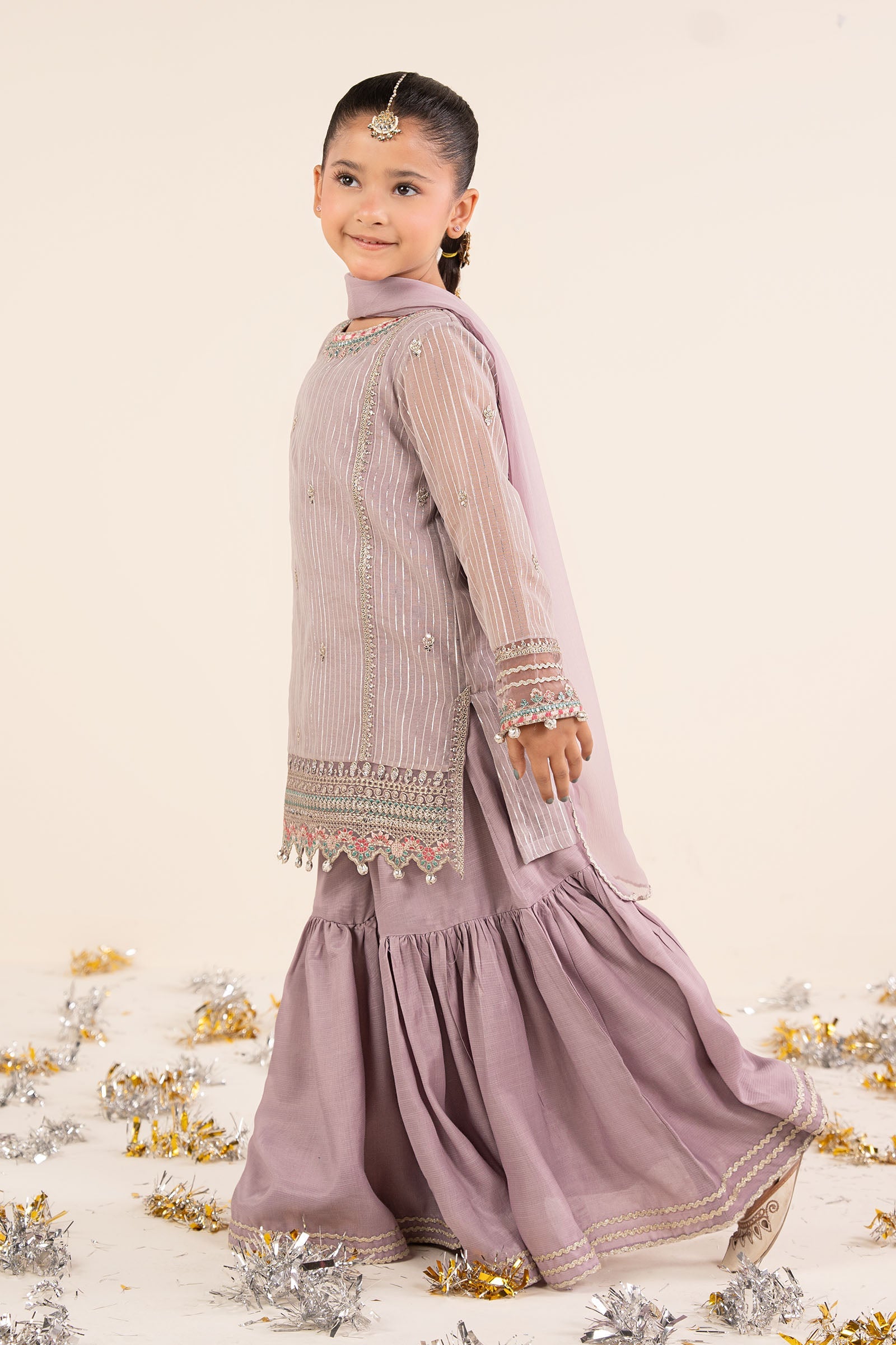 3 Piece Embroidered Yarn Dyed Suit