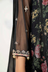4 Piece Embroidered Net Suit