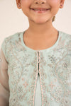 2 Piece Embroidered Organza Suit