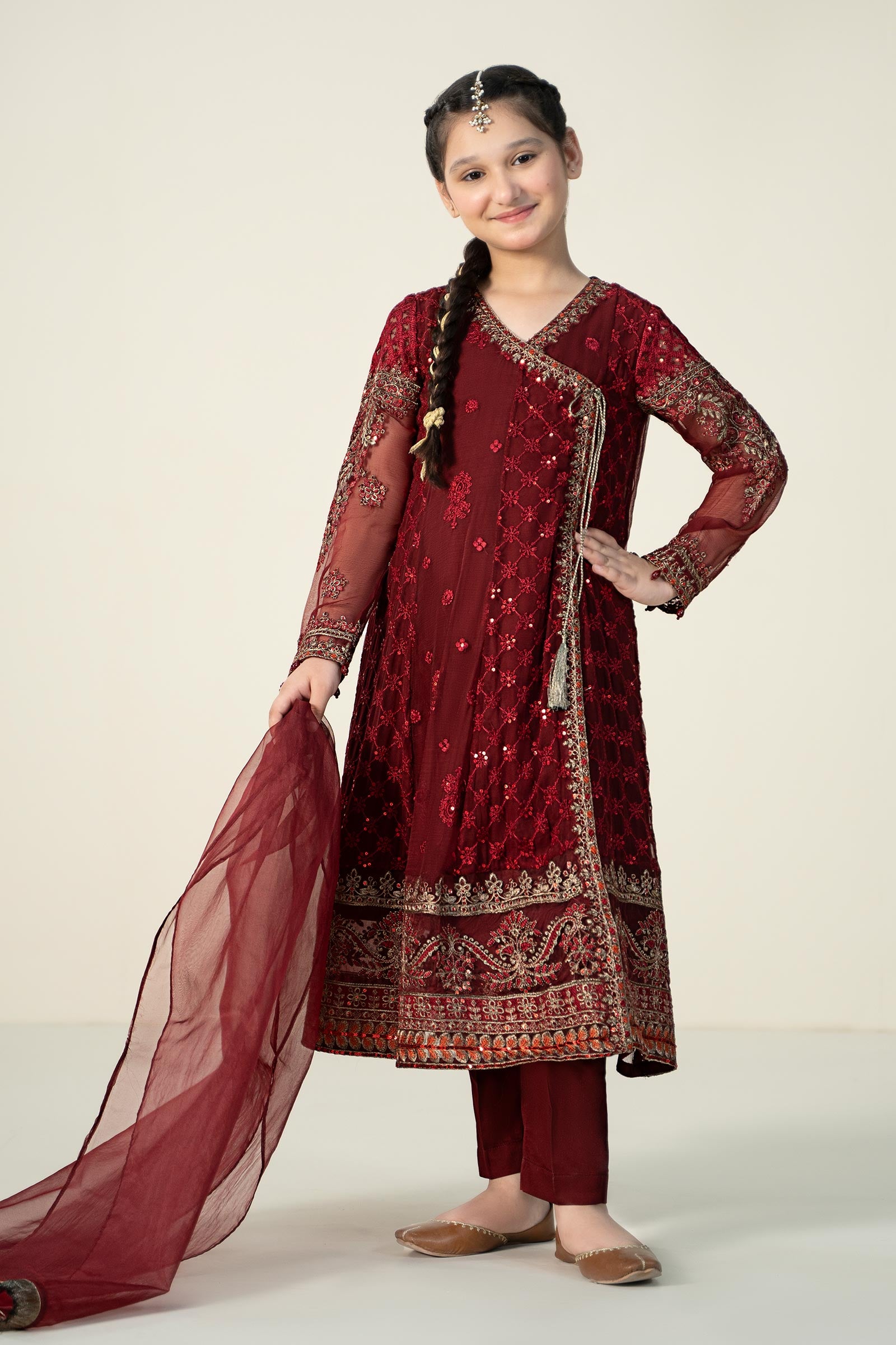 3 Piece Embroidered Suit