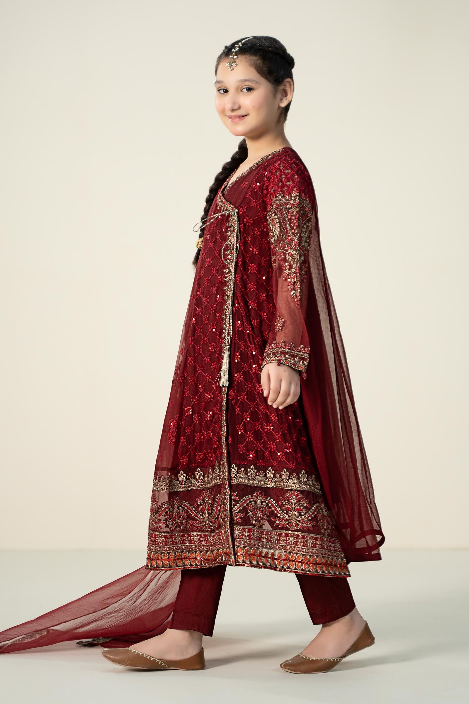 3 Piece Embroidered Suit