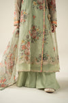 3 Piece Embroidered Organza Suit