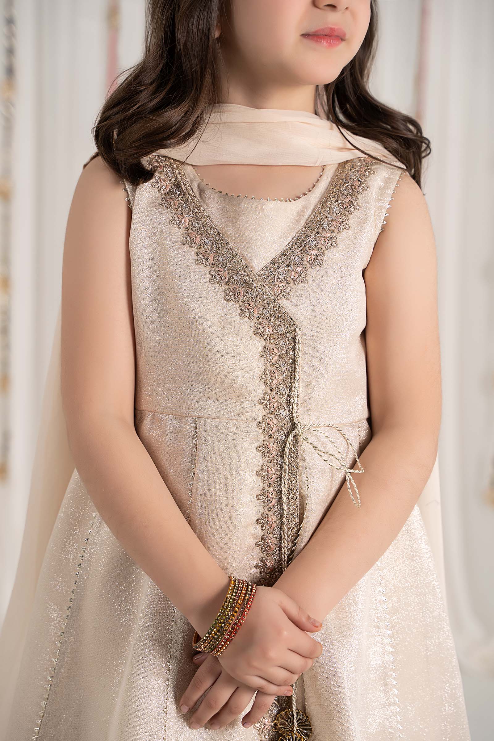 3 Piece Embroidered Cotton Staple Zari Suit