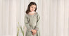 3 Piece Embroidered Cotton Satin Suit