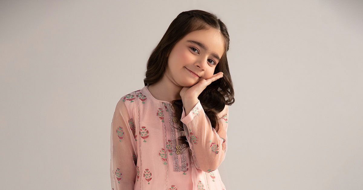 3 Piece Printed Poly Organza Suit