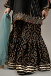3 Piece Embroidered Raw Silk Suit