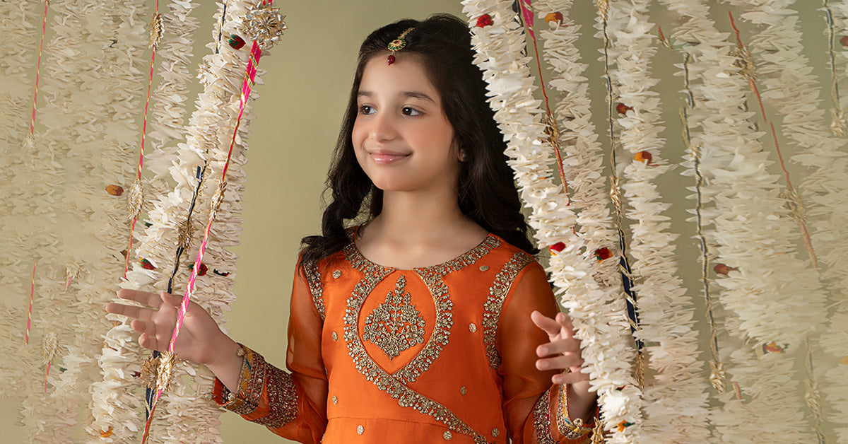 3 Piece Embroidered Organza Suit