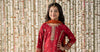 3 Piece Embroidered Raw Silk Suit