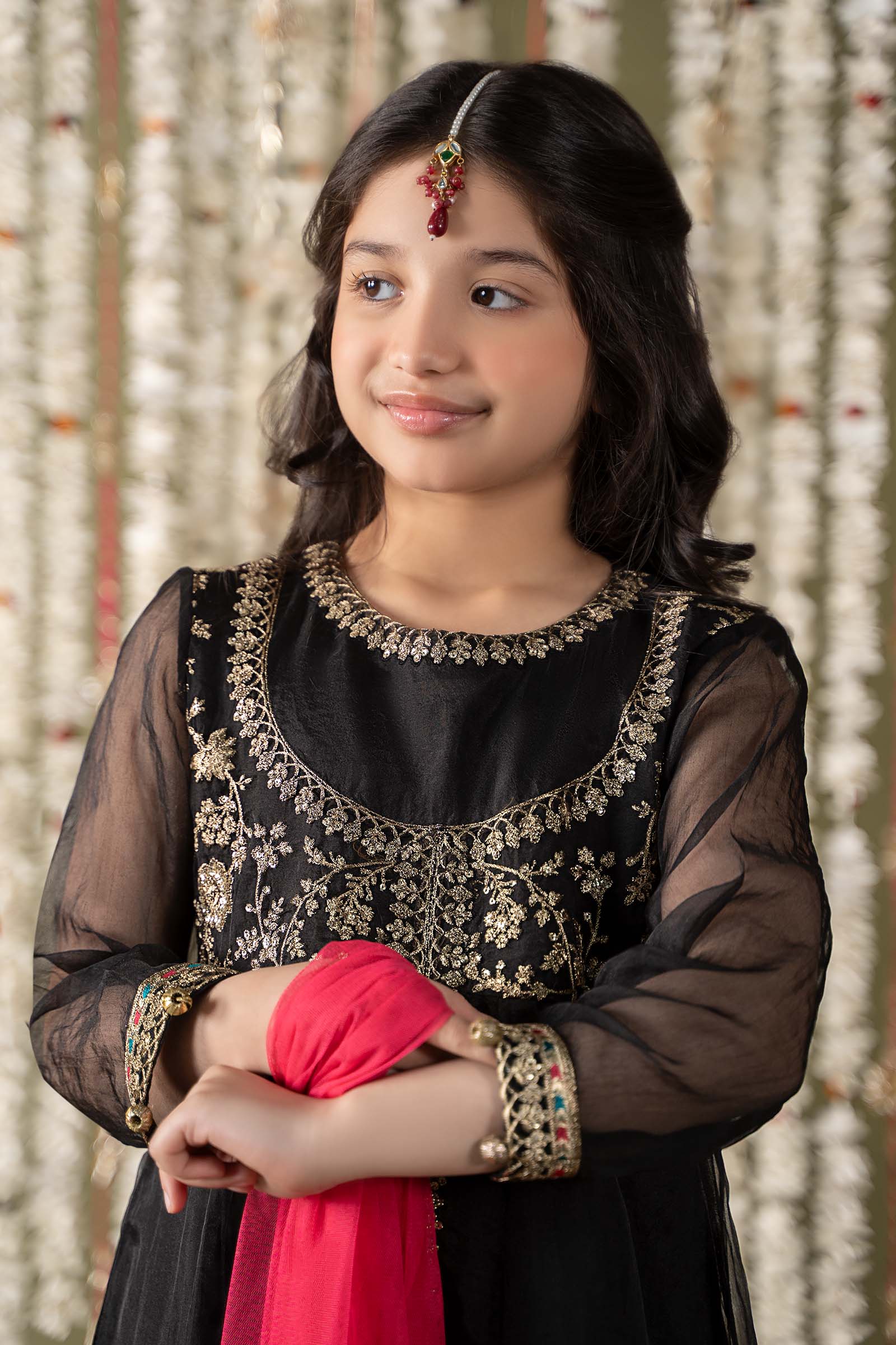 3 Piece Embroidered Organza Suit
