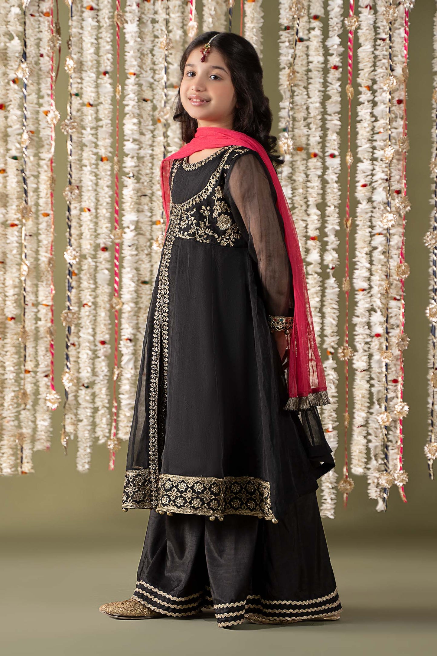 3 Piece Embroidered Organza Suit