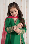 3 Piece Embroidered Cotton Satin Suit