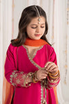3 Piece Embroidered Cotton Satin Suit