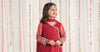 3 Piece Embroidered Polyester Net Suit