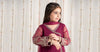3 Piece Embroidered Polyester Net Suit