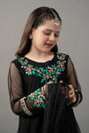 3 Piece Embroidered Polyester Net Suit