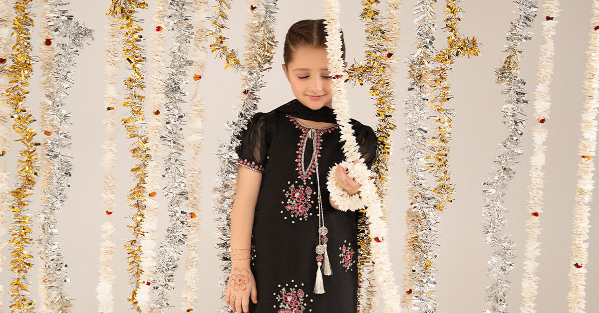 3 Piece Embroidered Organza Suit