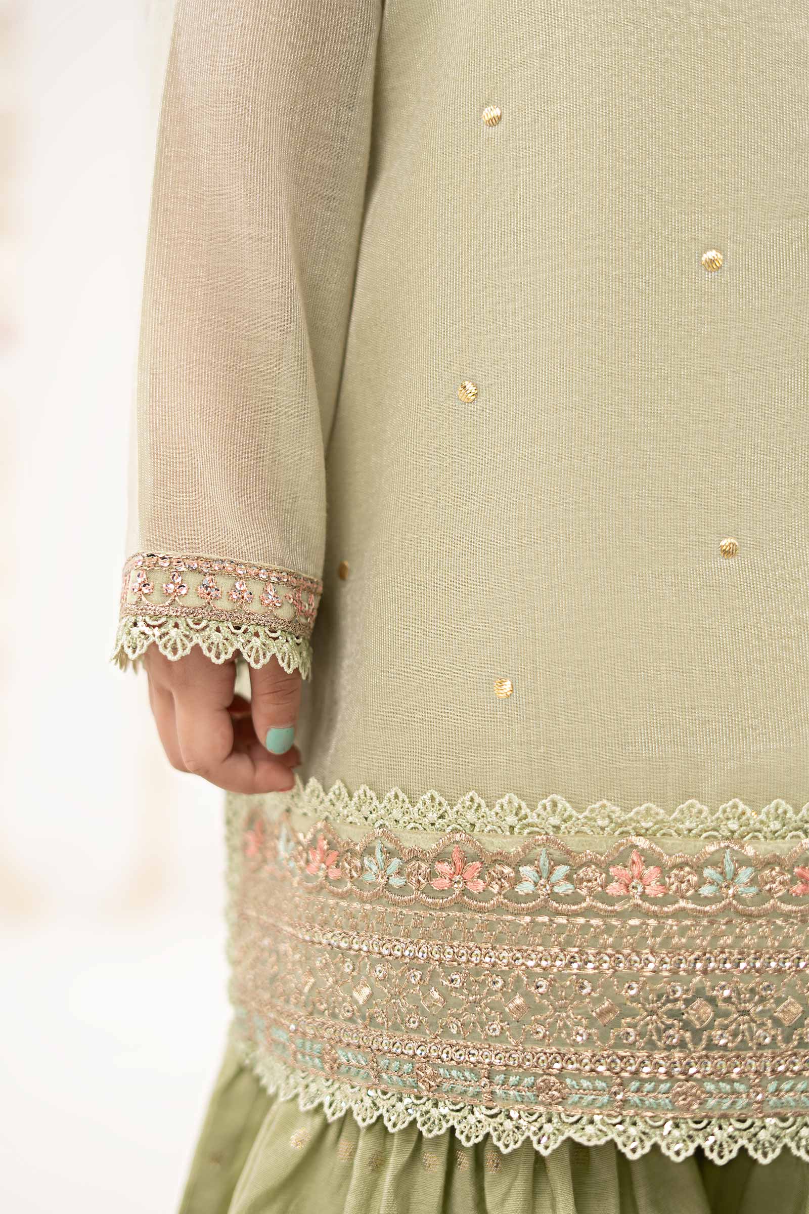 3 Piece Embroidered Masoori Yarn Dyed Suit