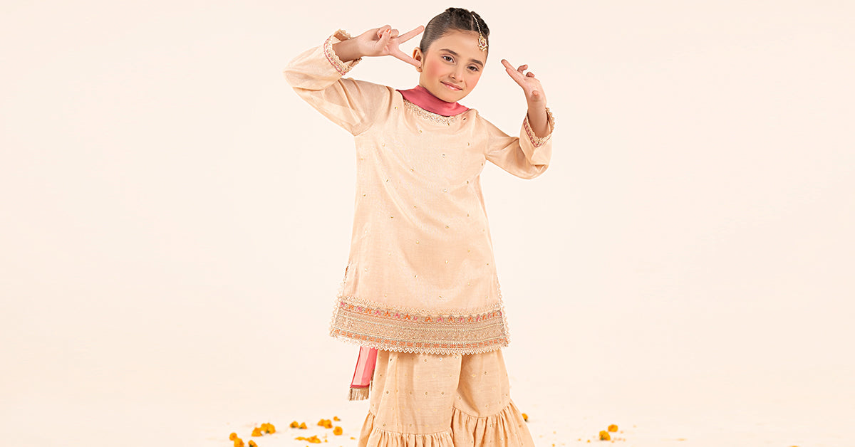 3 Piece Embroidered Masoori Yarn Dyed Suit