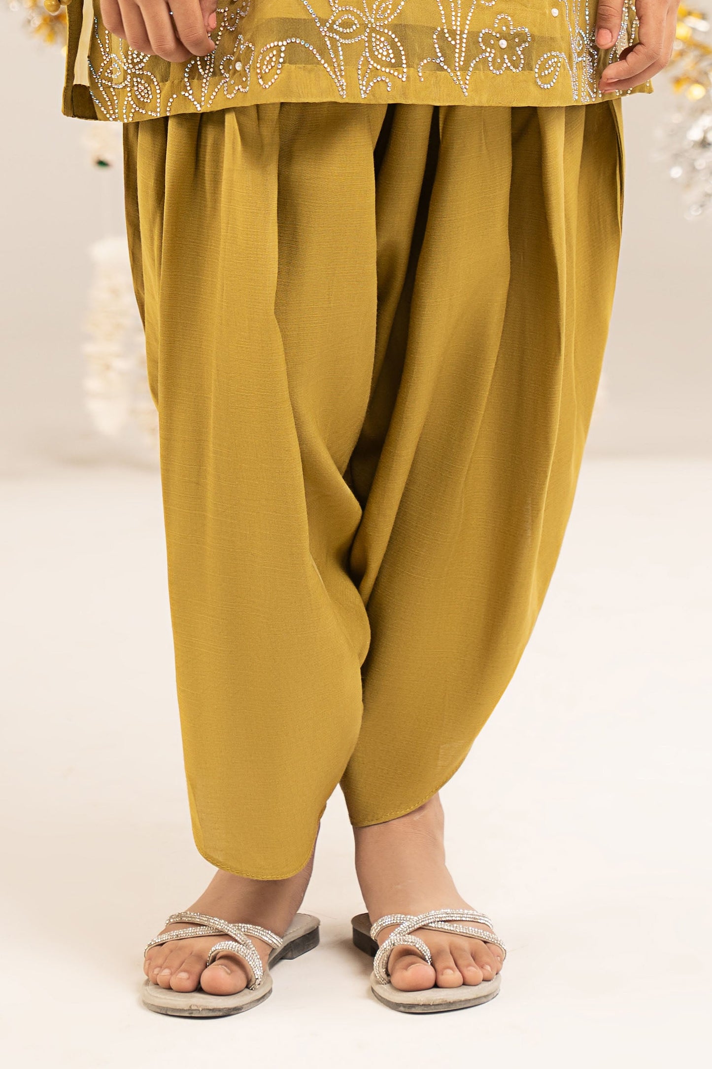 2 Piece Embellished Organza Suit