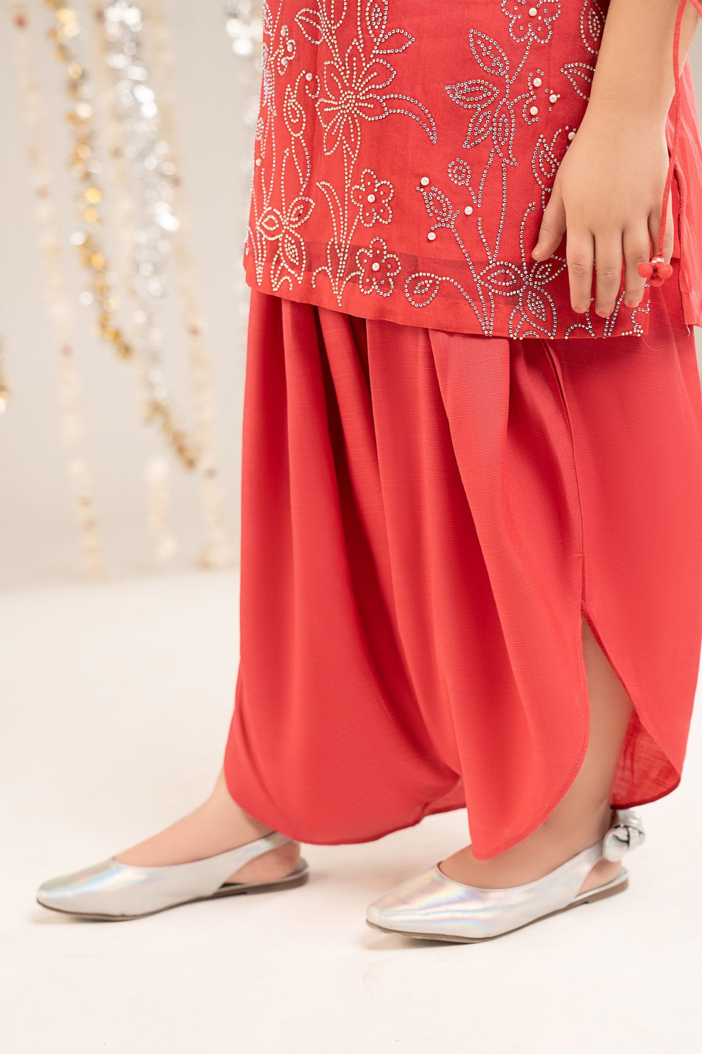 2 Piece Embellished Organza Suit