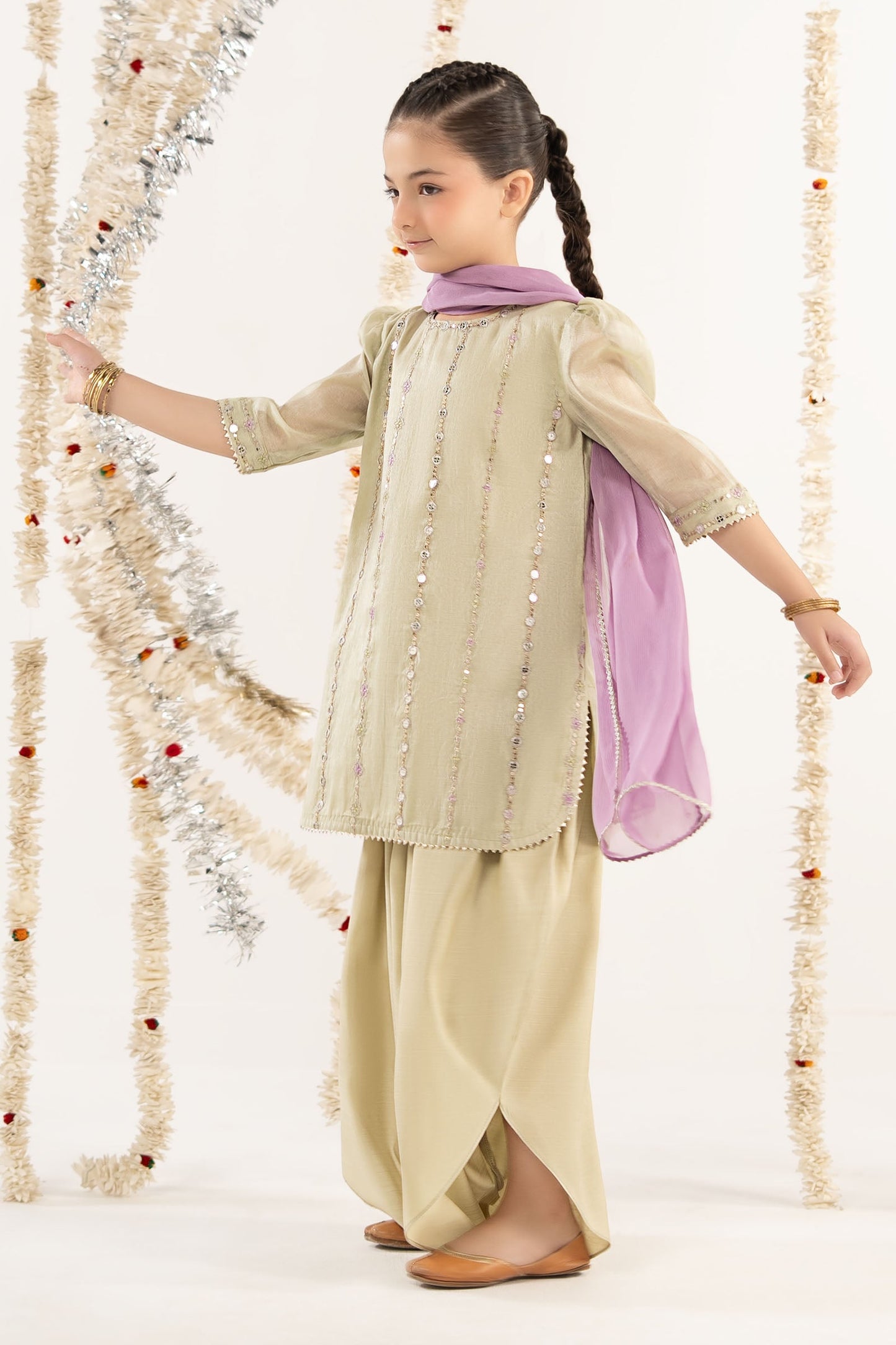 3 Piece Embroidered Masoori Suit