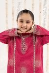 3 Piece Embroidered Raw Silk Suit