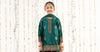 3 Piece Printed Two Tone Silk Suit