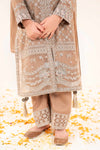 3 Piece Embroidered Organza Suit