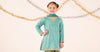 3 Piece Embroidered Raw Silk Suit