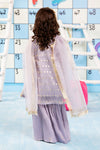 3 Piece Embroidered Lurex Organza Suit