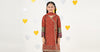 3 Piece Embroidered Raw Silk Suit