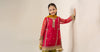 3 Piece Embroidered Poly Organza Suit