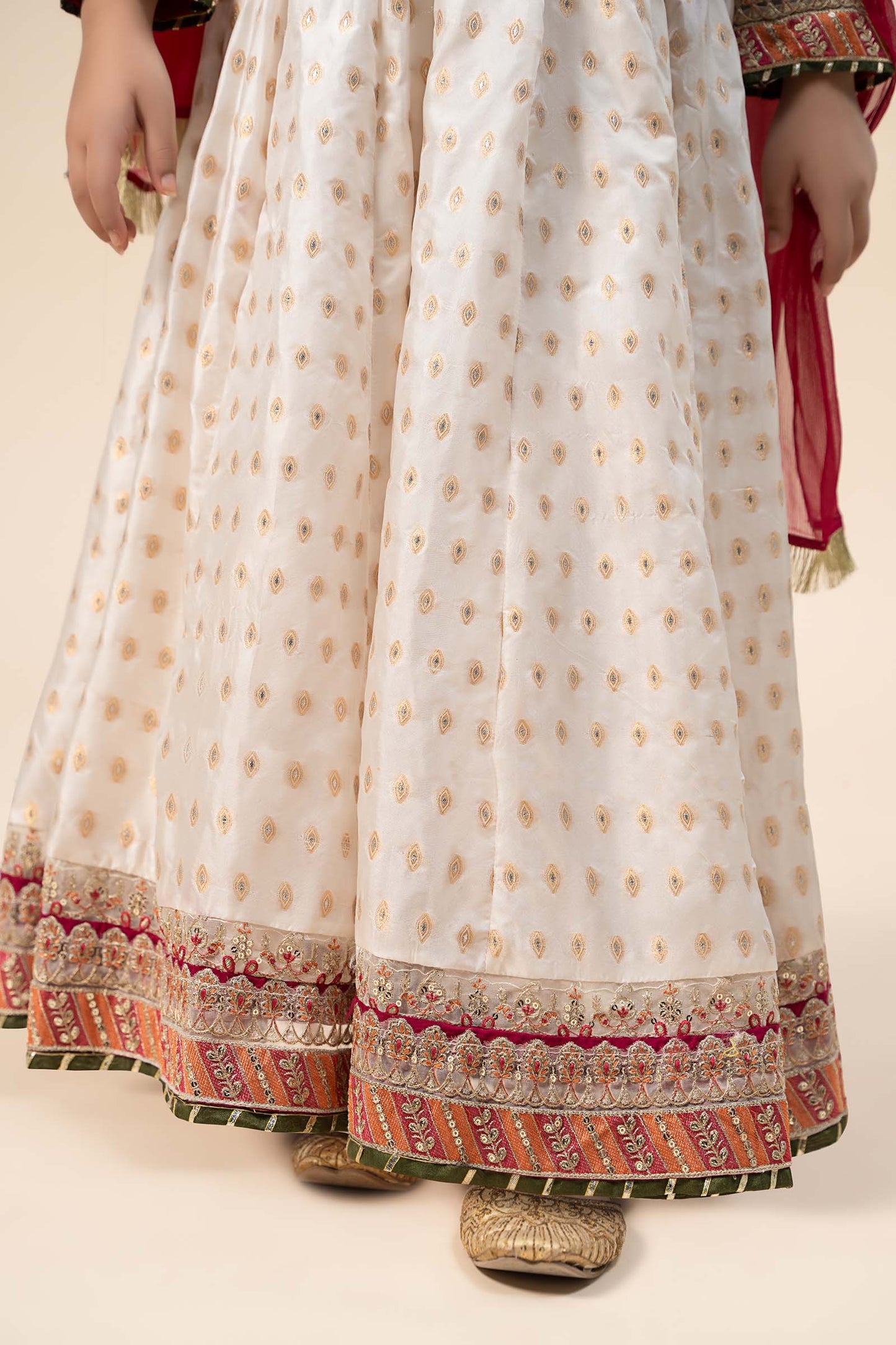 3 Piece Embroidered Organza Suit