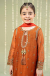3 Piece Embroidered Paper Cotton Suit