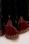 3 Piece Embroidered Velvet Suit