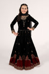 3 Piece Embroidered Velvet Suit