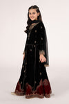 3 Piece Embroidered Velvet Suit