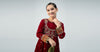 3 Piece Embroidered Velvet Suit