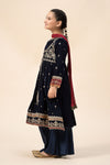 3 Piece Embroidered Velvet Suit