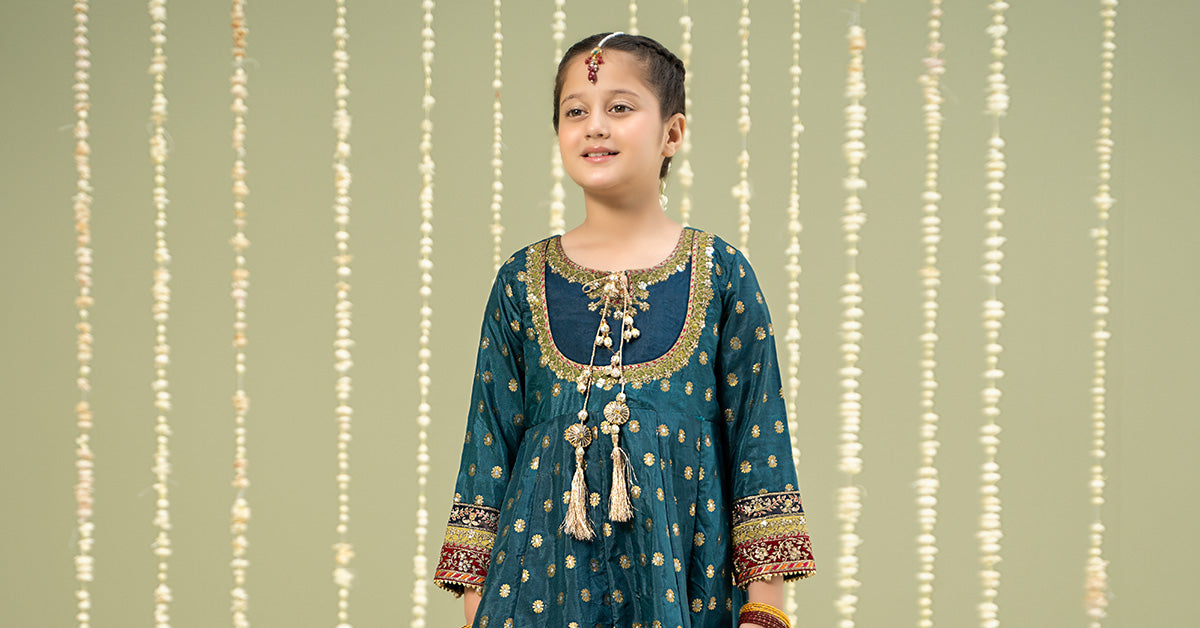 3 Piece Embroidered Jamawar Suit
