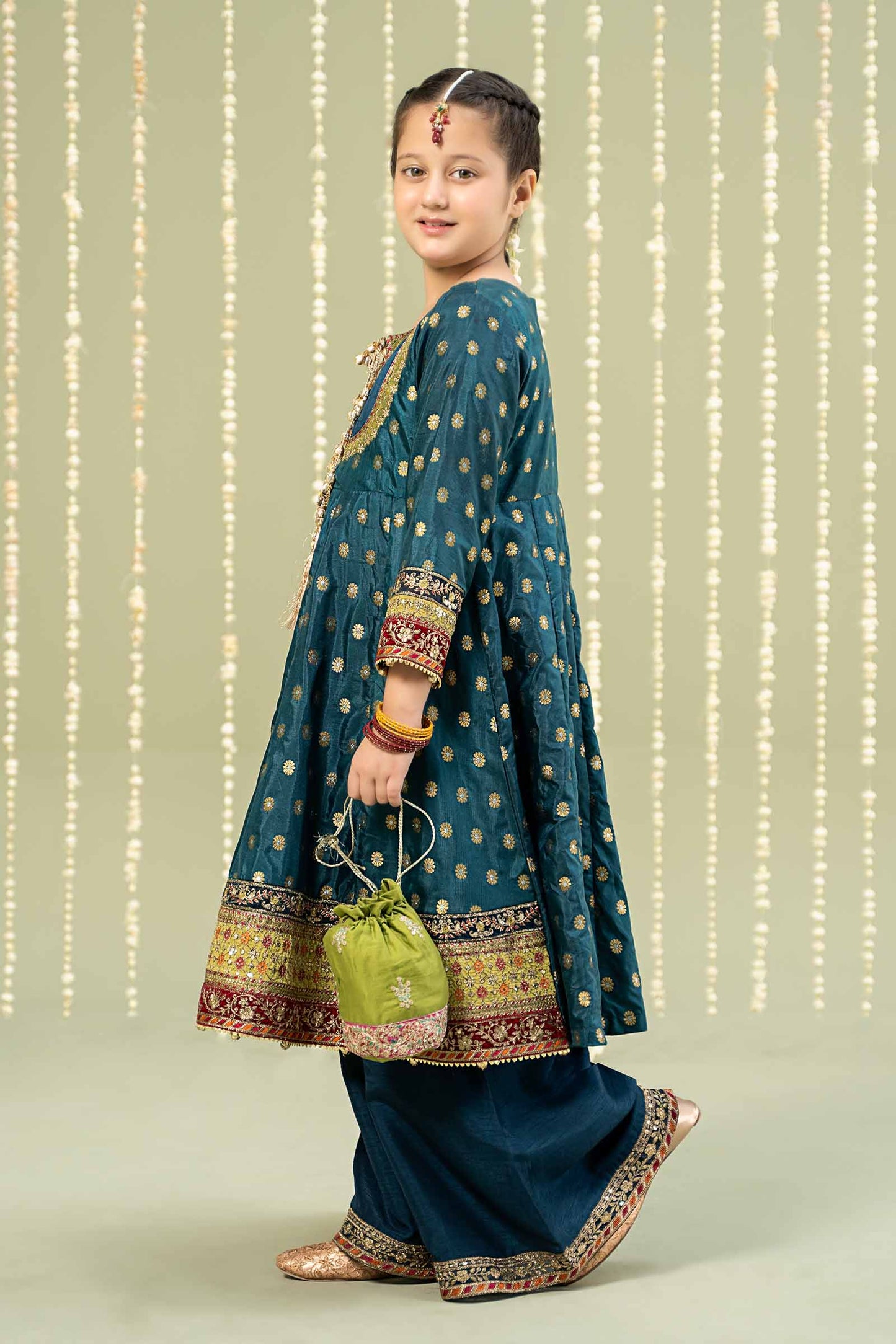 3 Piece Embroidered Jamawar Suit