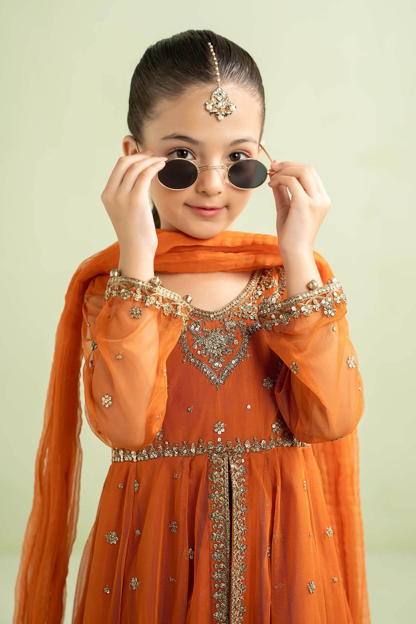 3 Piece Embroidered Net Suit