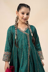 3 Piece Embroidered Raw Silk Suit