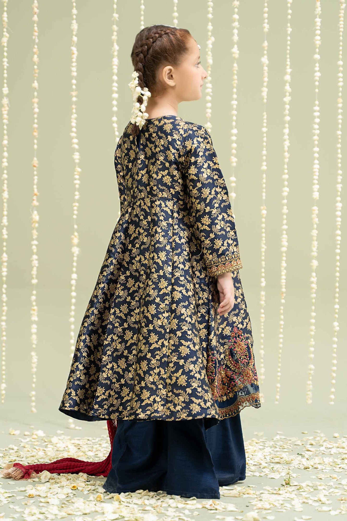 3 Piece Embroidered Jamawar Suit