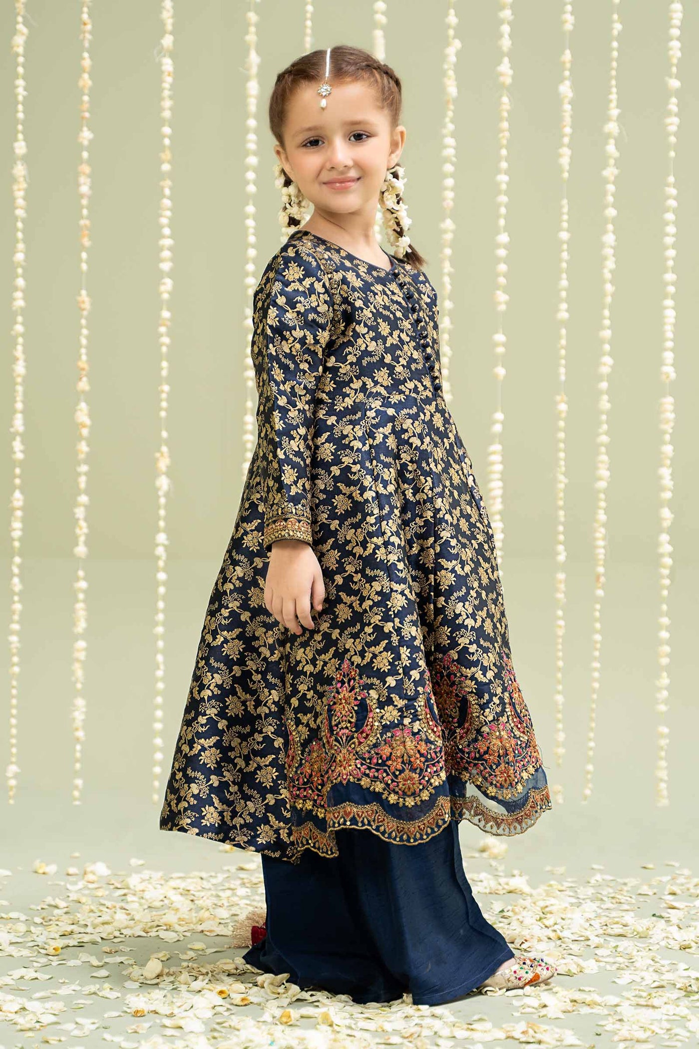 3 Piece Embroidered Jamawar Suit