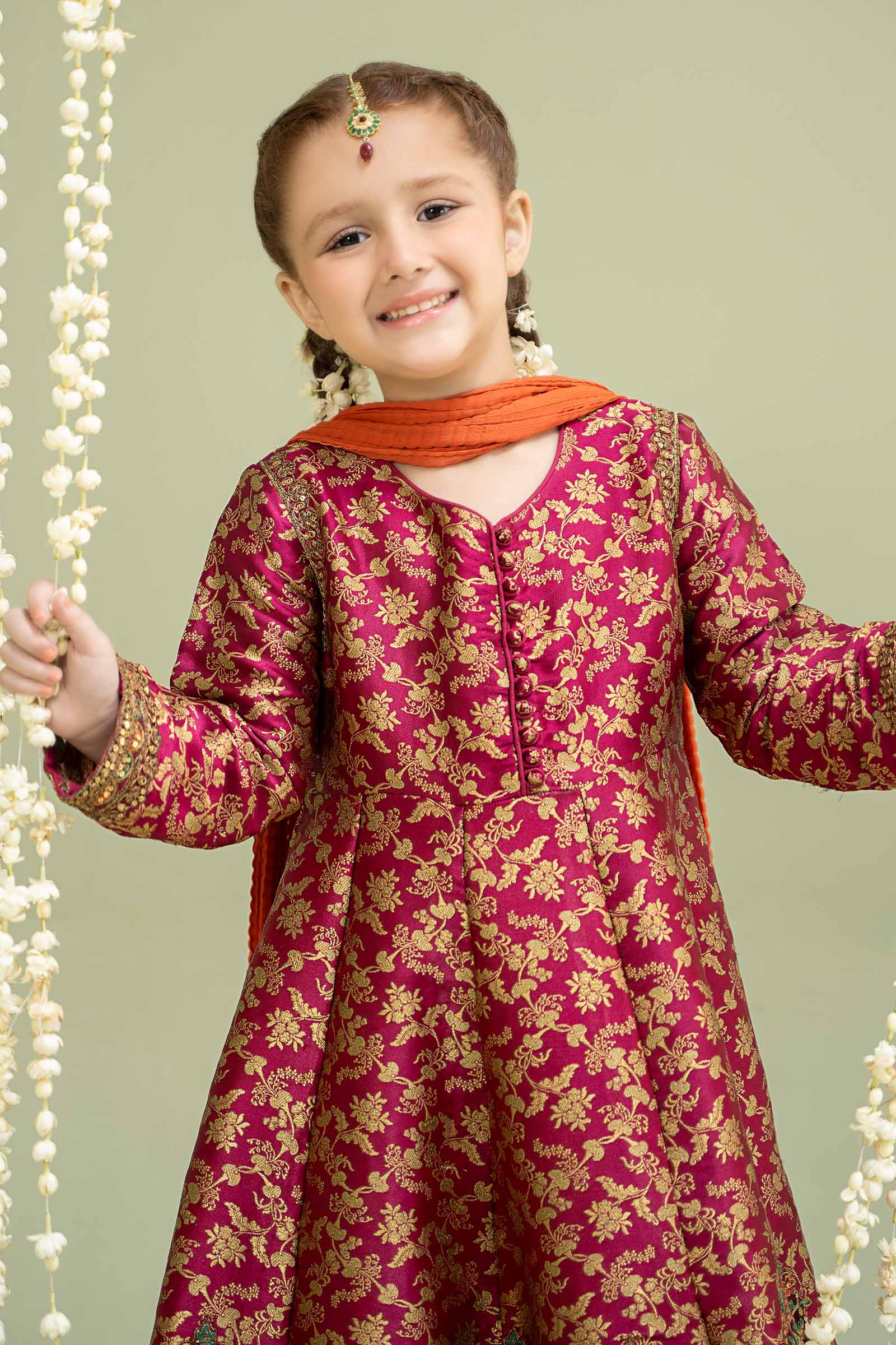 3 Piece Embroidered Jamawar Suit
