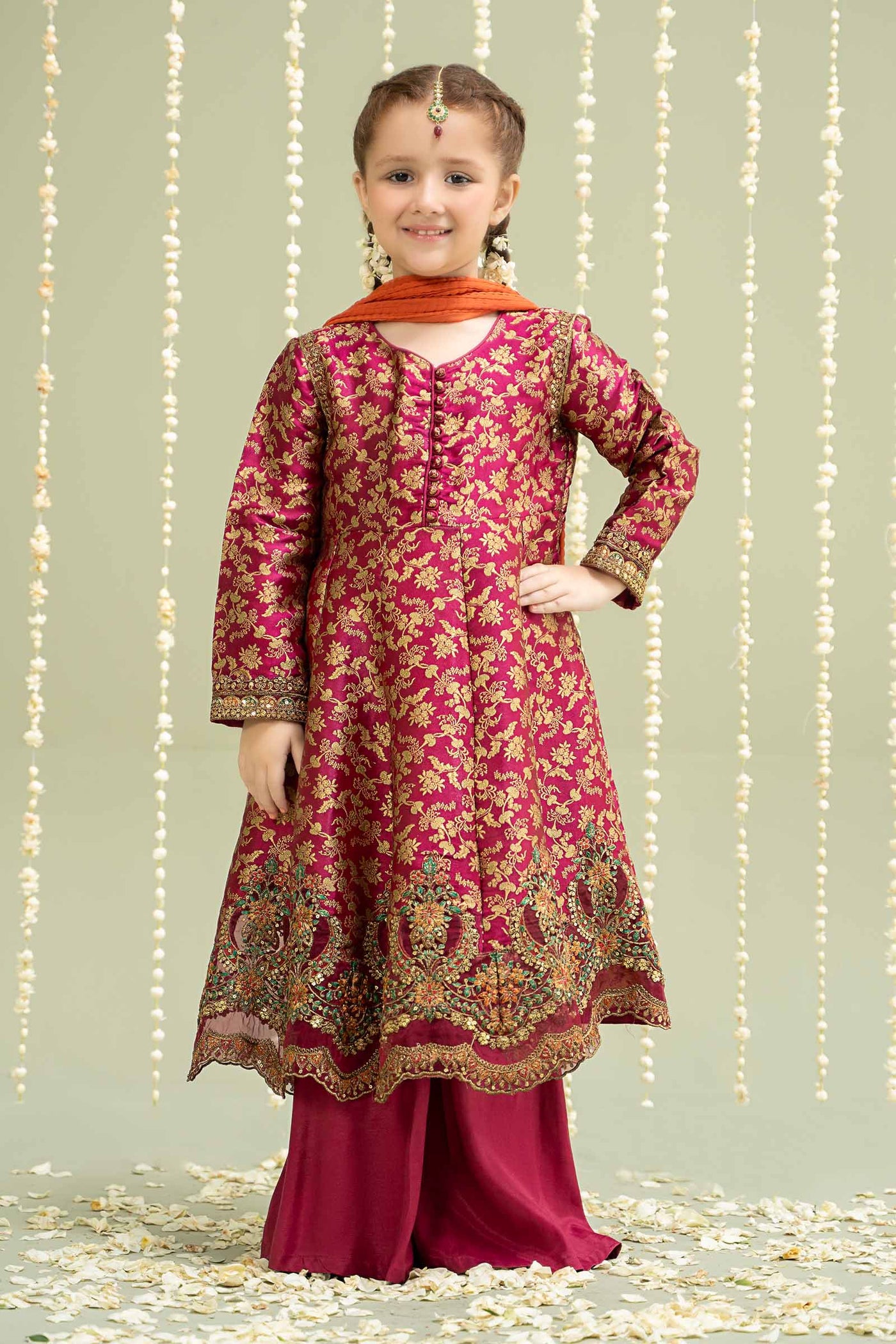 Jamawar frock design online