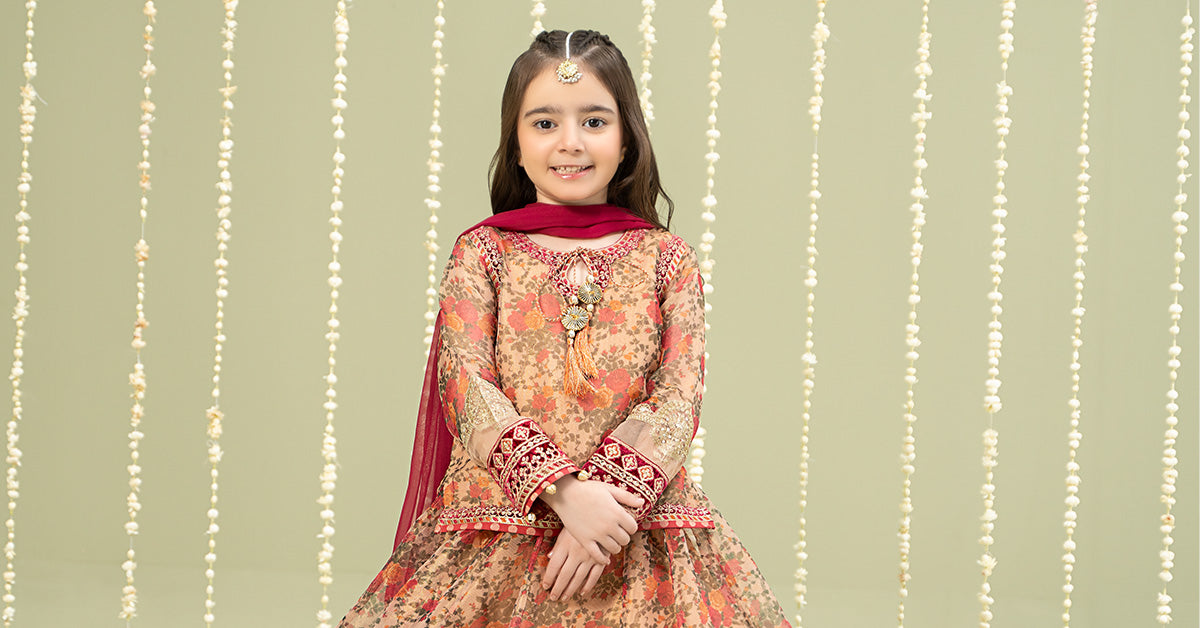 3 Piece Embroidered Cotton Maoori Net Suit