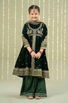 3 Piece Embroidered Velvet Suit