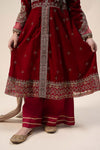 3 Piece Embroidered Velvet Suit